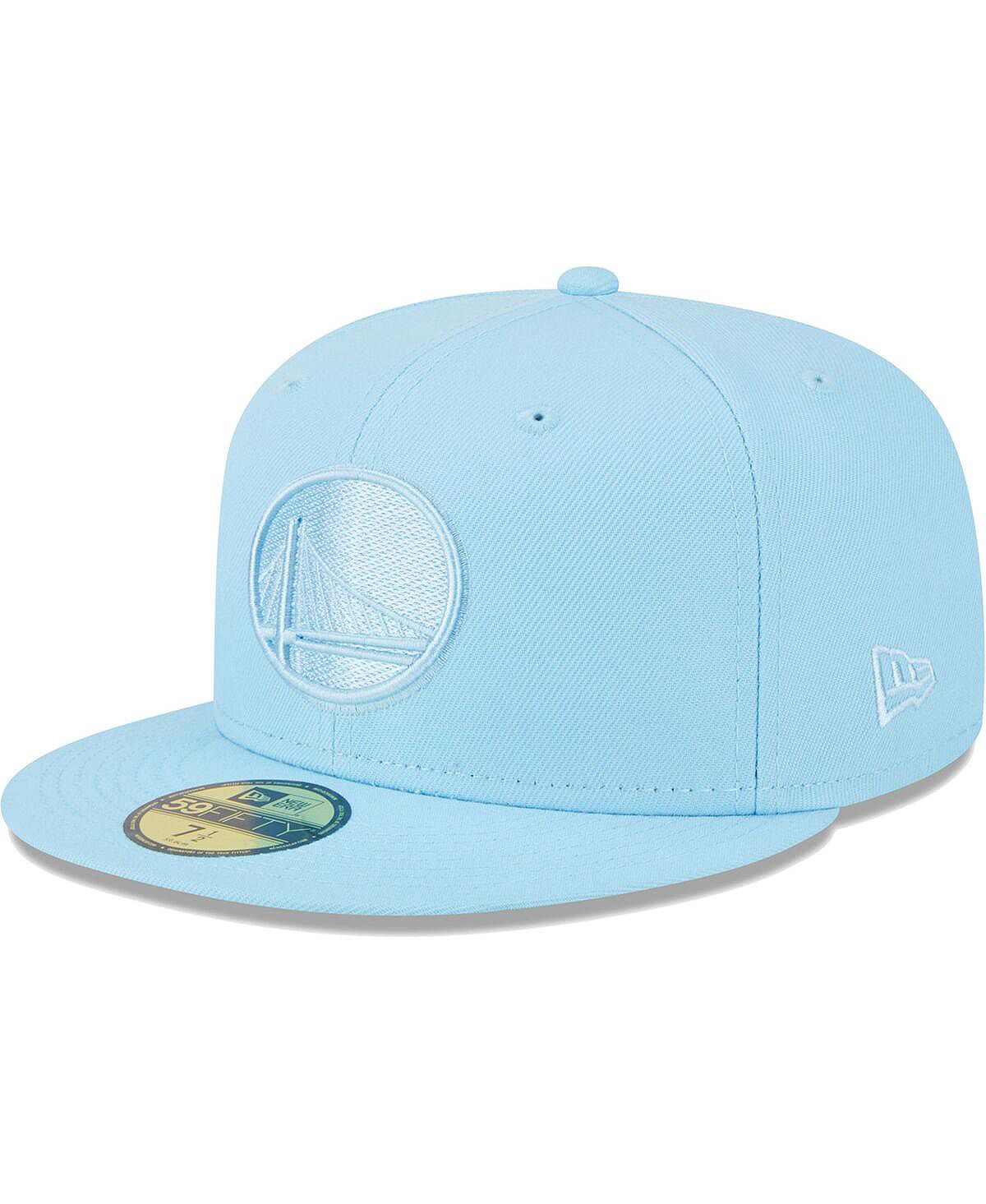 

Мужская пудрово-синяя Golden State Warriors Spring Color Pack 59FIFTY Облегающая шляпа New Era