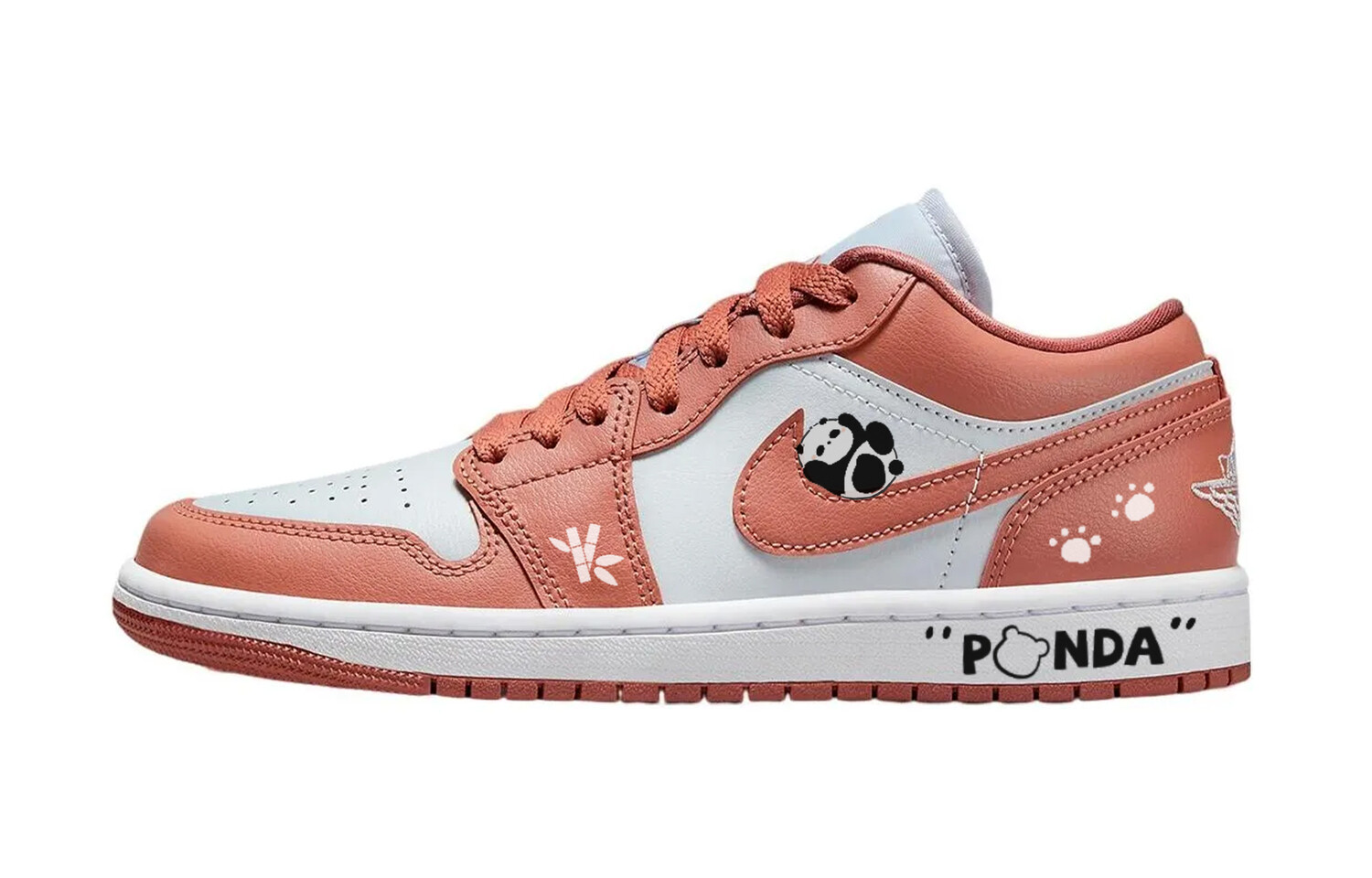 

Кроссовки Air Jordan 1 Vintage Basketball Shoes Women's Low-top Core Black / Cloud White / Team Shock Pink 2, черный