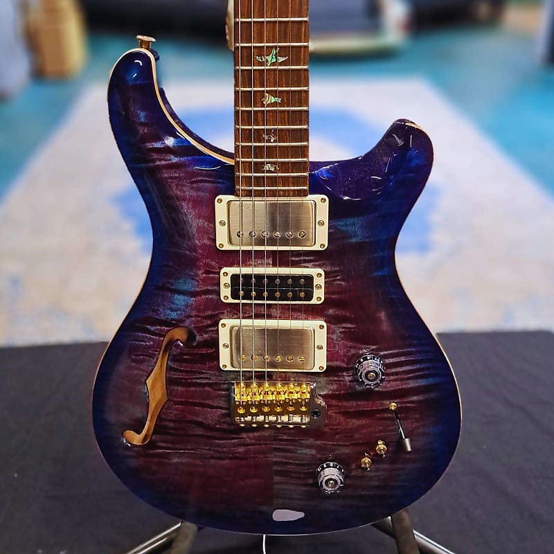 Электрогитара PRS Wood Library Special Semi-Hollow Violet Blue Burst 0357530 greenland special blue engineered wood veneers size 250x58cm boat decking guitar