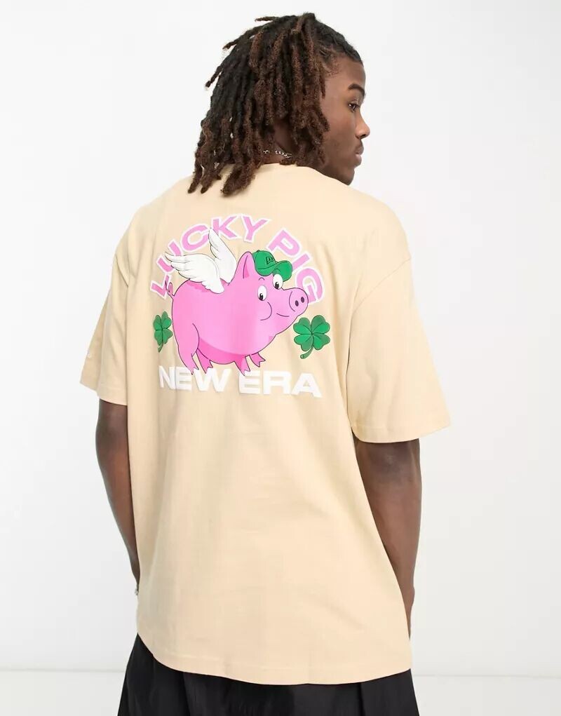 

Бежевая футболка New Era Lucky Paws
