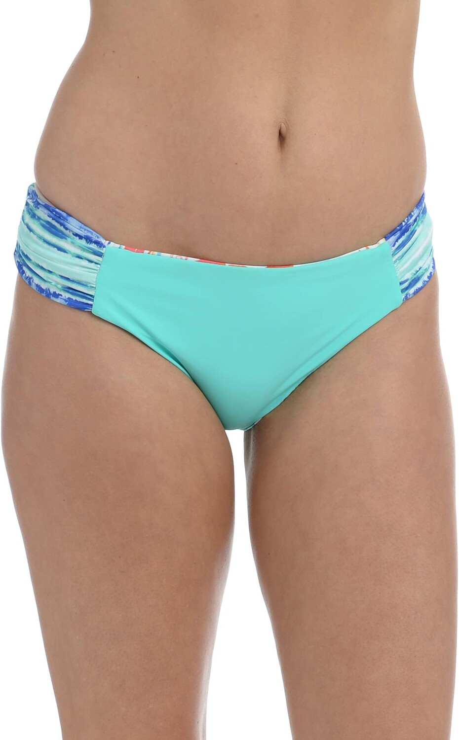 

Верх бикини La Blanca Terra Italia Reversible Side Shirred Hipster, разноцветный