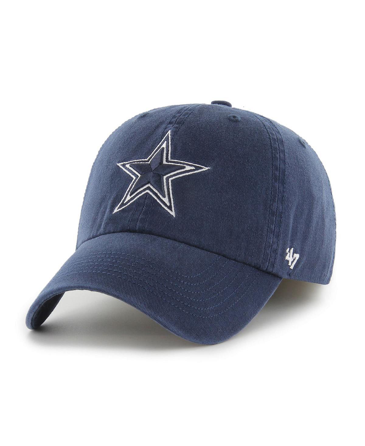 Мужская темно-синяя регулируемая шляпа с логотипом Dallas Cowboys Franchise '47 Brand