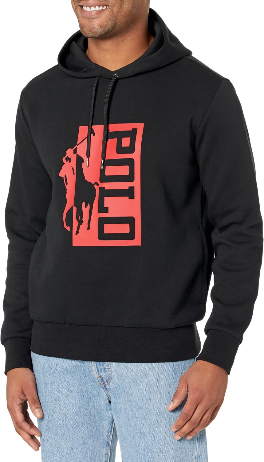 

Толстовка двойной вязки с логотипом Big Pony Polo Ralph Lauren, цвет Polo Black