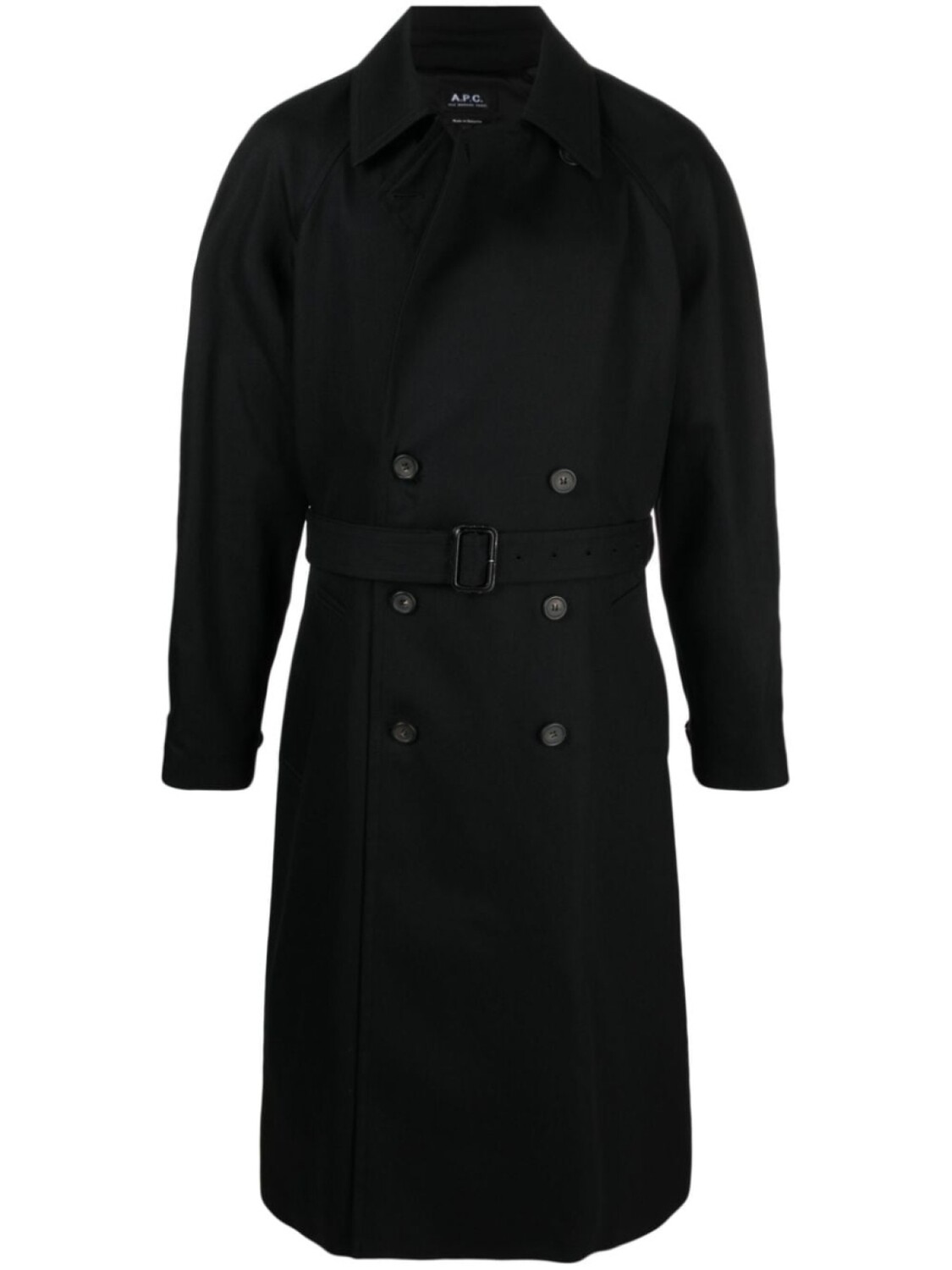 

A.P.C. тренч Lou с поясом, черный