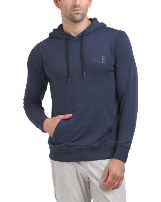 

Толстовка с логотипом French Terry Kenneth Cole, синий
