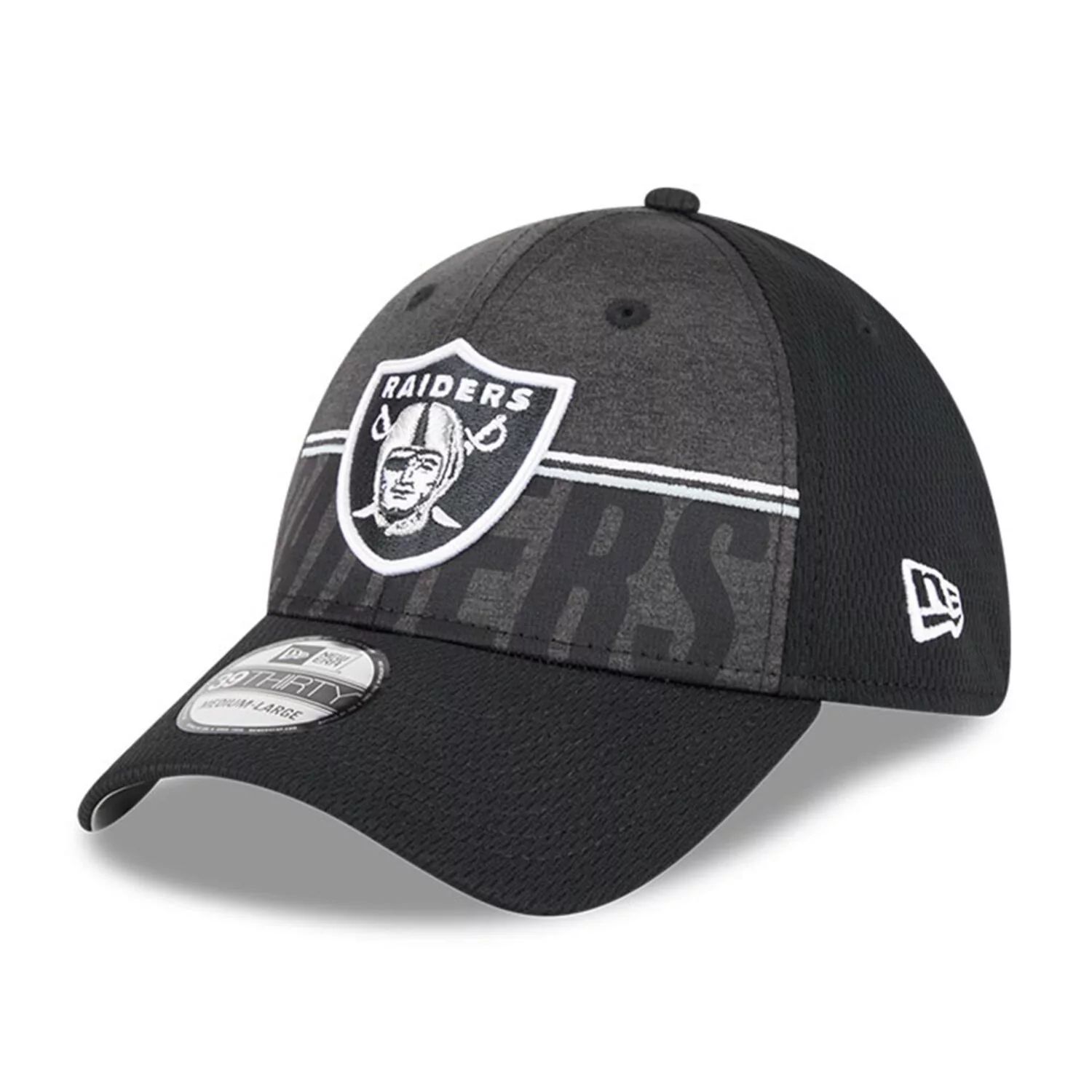 

Мужская черная кепка New Era Las Vegas Raiders 2023 NFL Training Camp 39THIRTY Flex Fit Hat