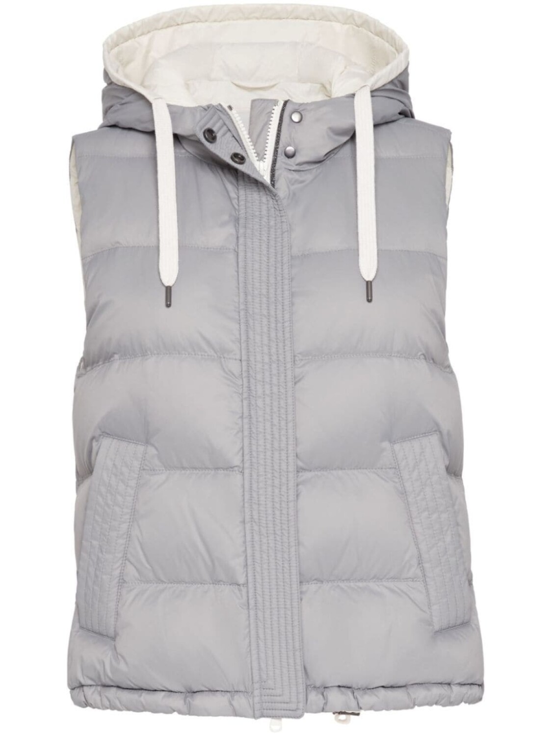 

Brunello Cucinelli стеганый жилет, серый