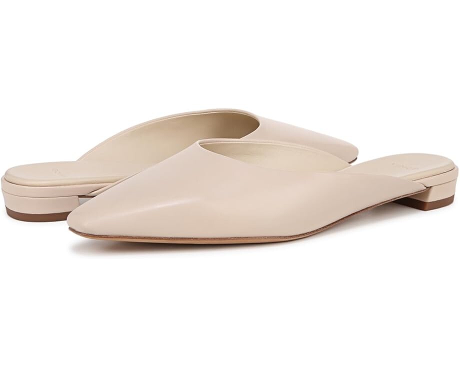 

Туфли на плоской подошве Vince Ana Slip-On Mules, цвет Birch Sand Leather