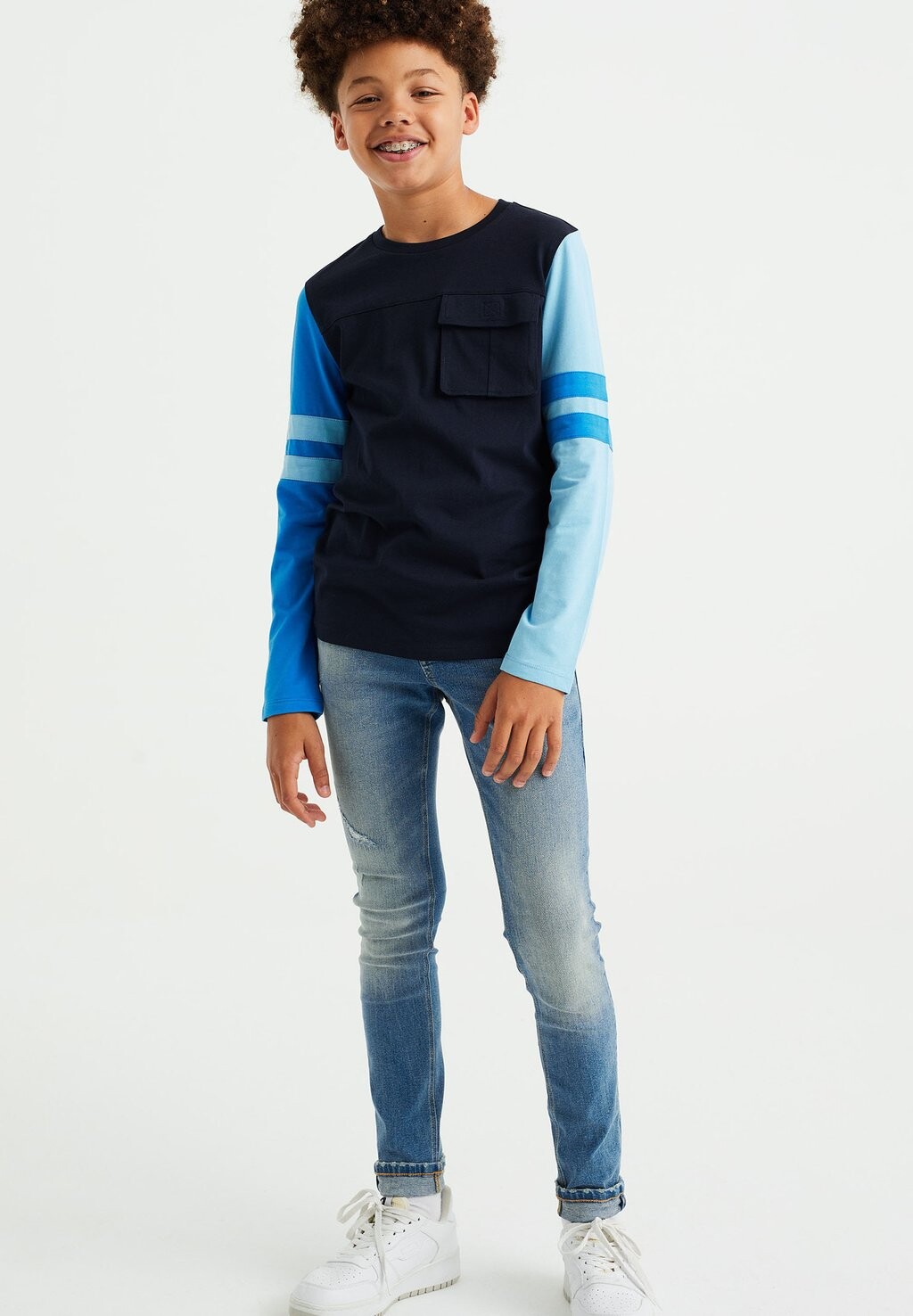 

Рубашка с длинным рукавом MET BORSTZAK WE Fashion, цвет blue