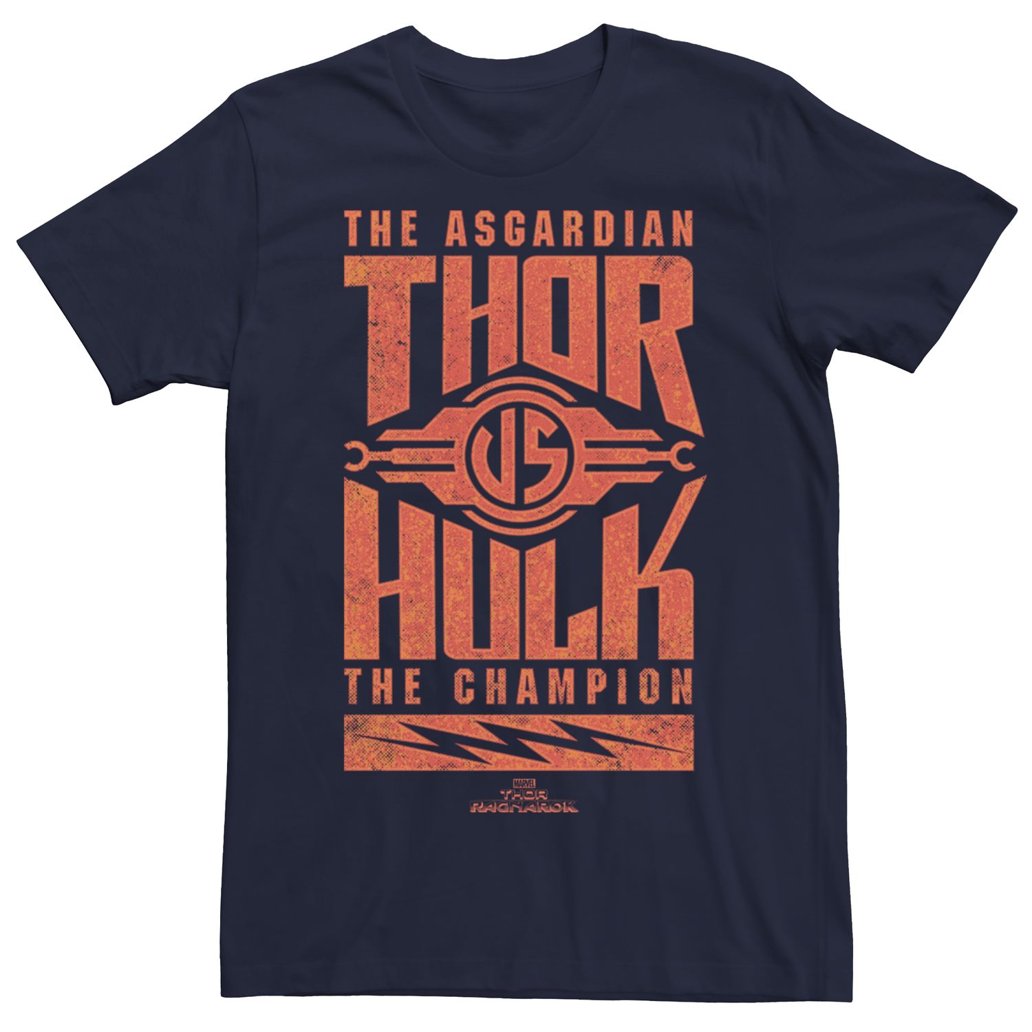 Мужская футболка с рисунком Marvel Thor Ragnarok Vs Hulk Asgardian Licensed Character