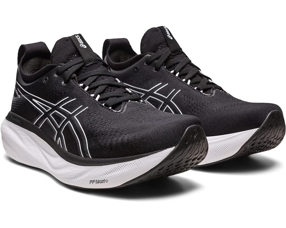 Кроссовки ASICS GEL-Nimbus 25, цвет Black/Pure Silver