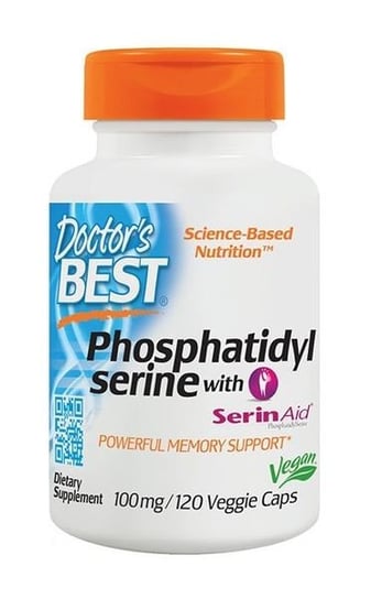 Doctor's Best, Phosphatidyl Serine - Фосфатидилсерин 100 мг, 120 капсул. Inna marka doctor s best фосфатидилсерин с serinaid 100 мг 120 вегетарианских капсул