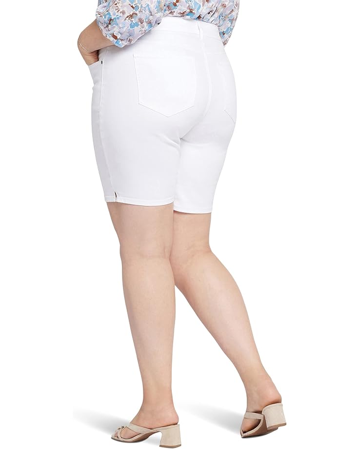 Шорты NYDJ Plus Size Ella Shorts with Sideseam Slits in Optic White, цвет Optic White