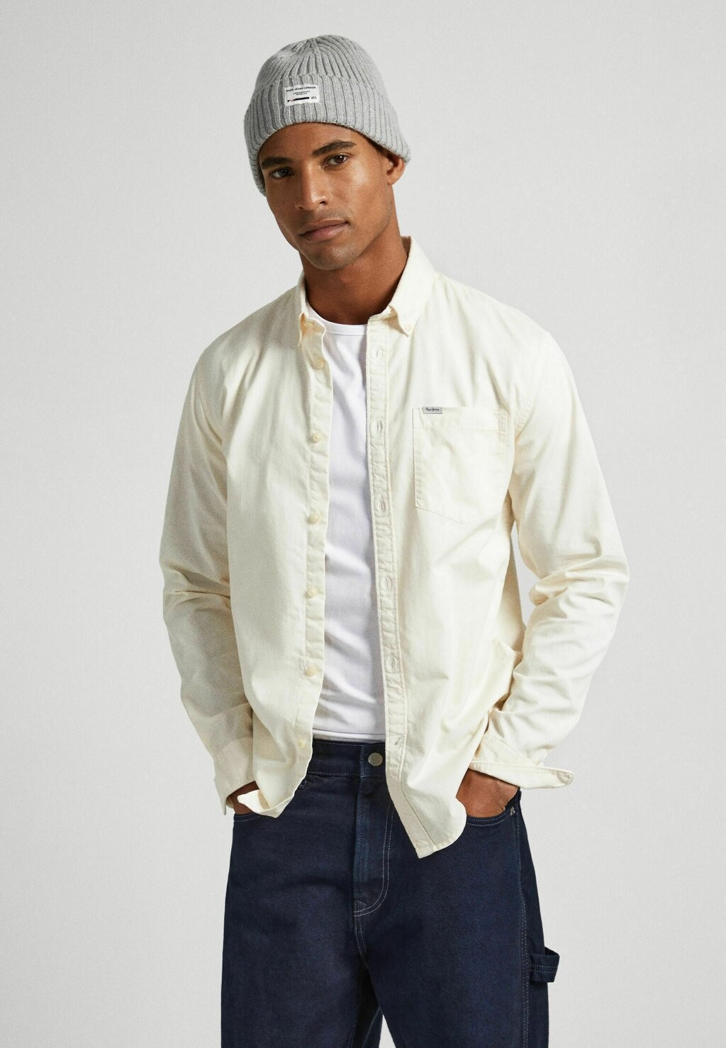 

Рубашка Crail Pepe Jeans, цвет ivory white