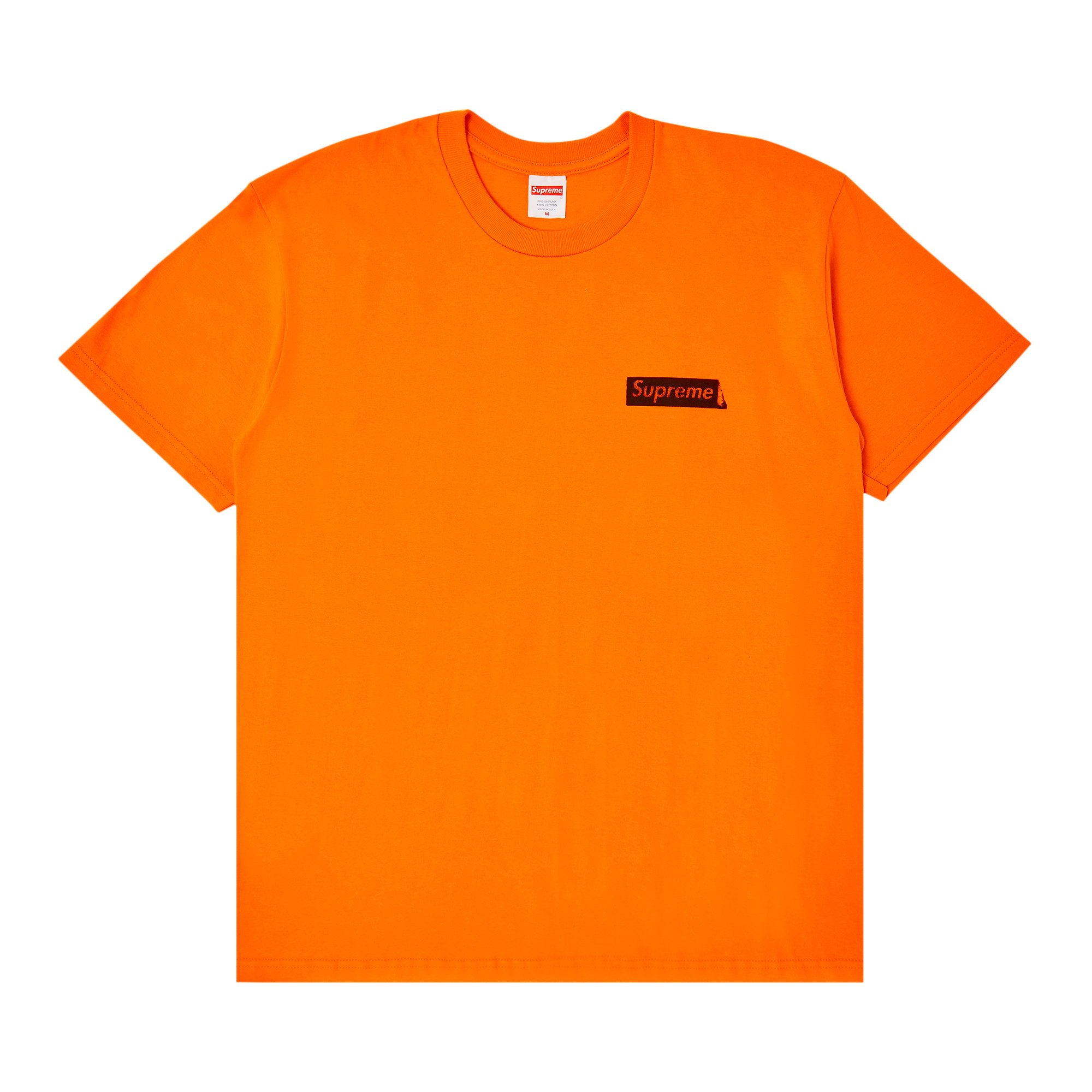 Футболка Supreme Static Оранжевая футболка supreme worship оранжевая