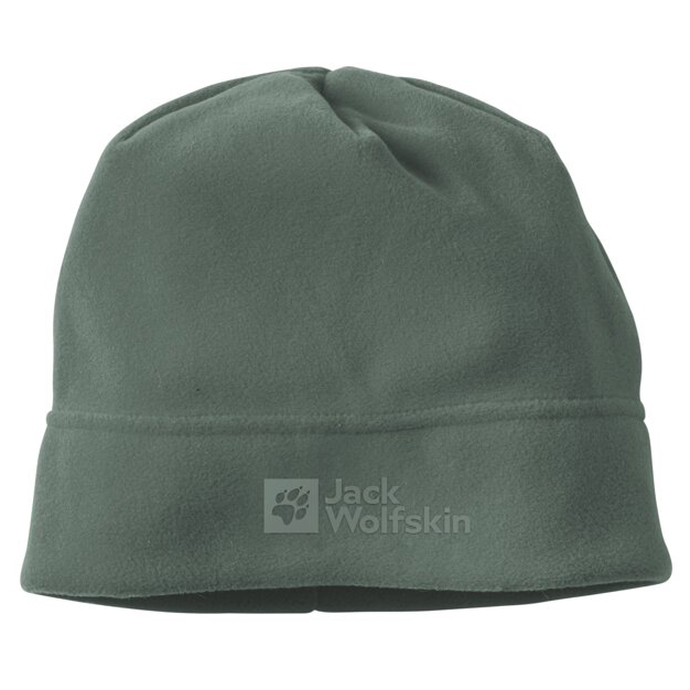 Кепка Jack Wolfskin Real Stuff Beanie, цвет Hedge Green шикарная вязаная шапка плотная ветрозащитная женская шапка бини на осень и зиму теплая плюшевая шапка легкая женская шапка повседневные