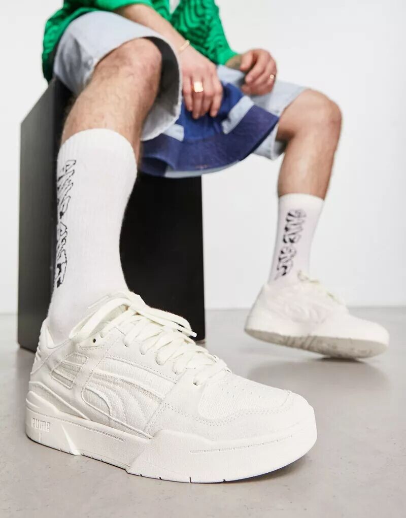 

Белые парусиновые кроссовки PUMA Slipstream Blank