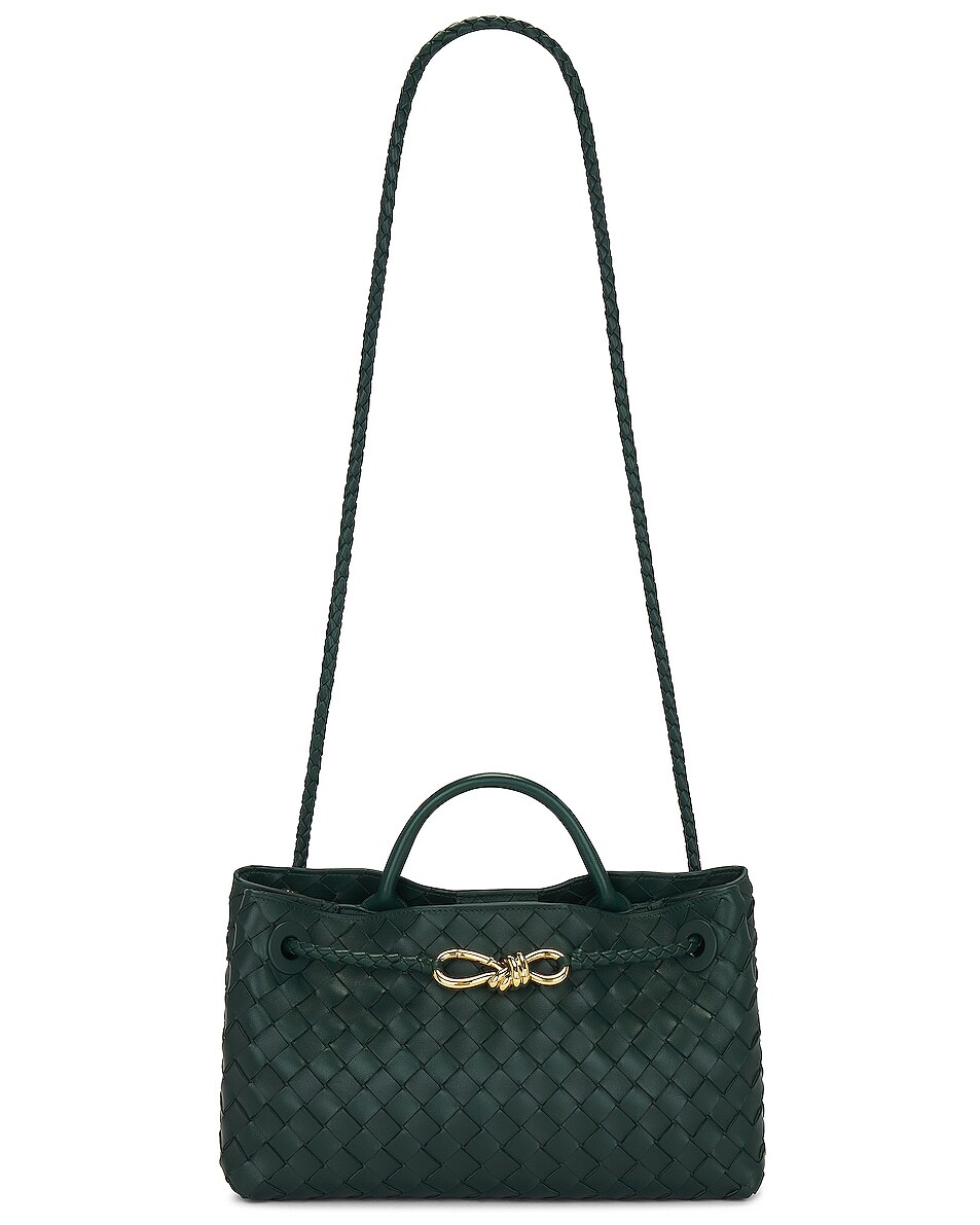 

Сумка кросс-боди Bottega Veneta Small East West Andiamo, цвет Emerald Green