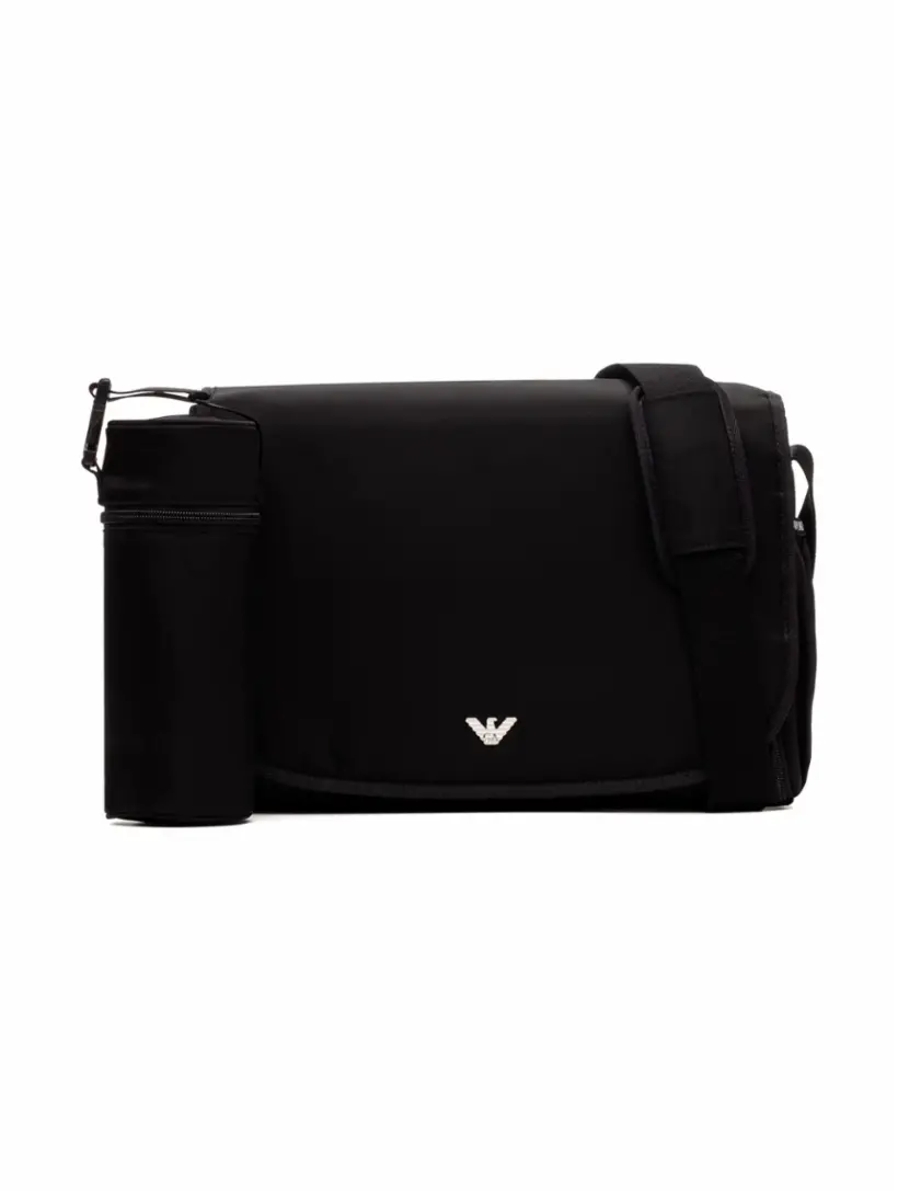 

Пеленальная сумка с логотипом EMPORIO ARMANI, черный