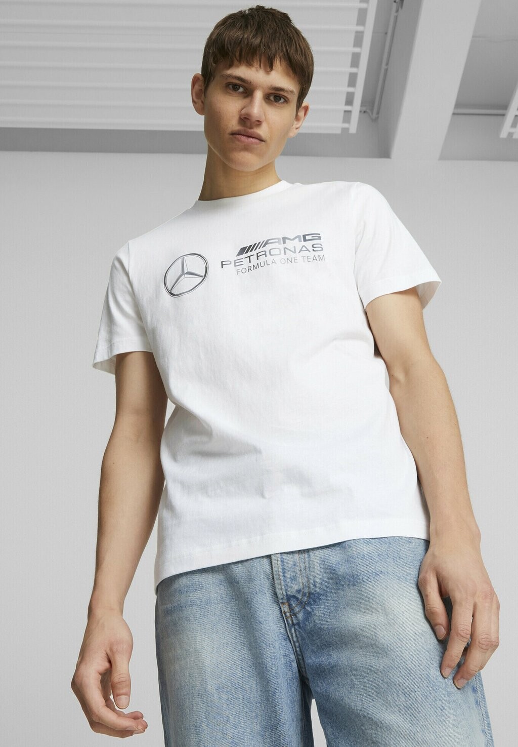 

Футболка с принтом MERCEDES-AMG PETRONAS MOTORSPORT Puma, белая, Белый