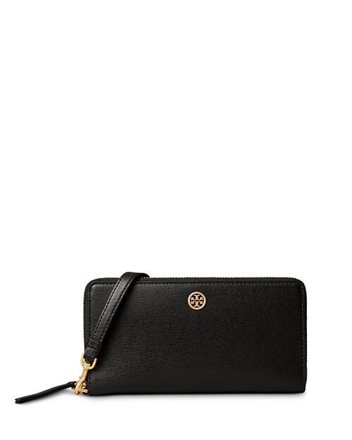 

Континентальный кошелек Robinson на молнии Tory Burch, цвет Black