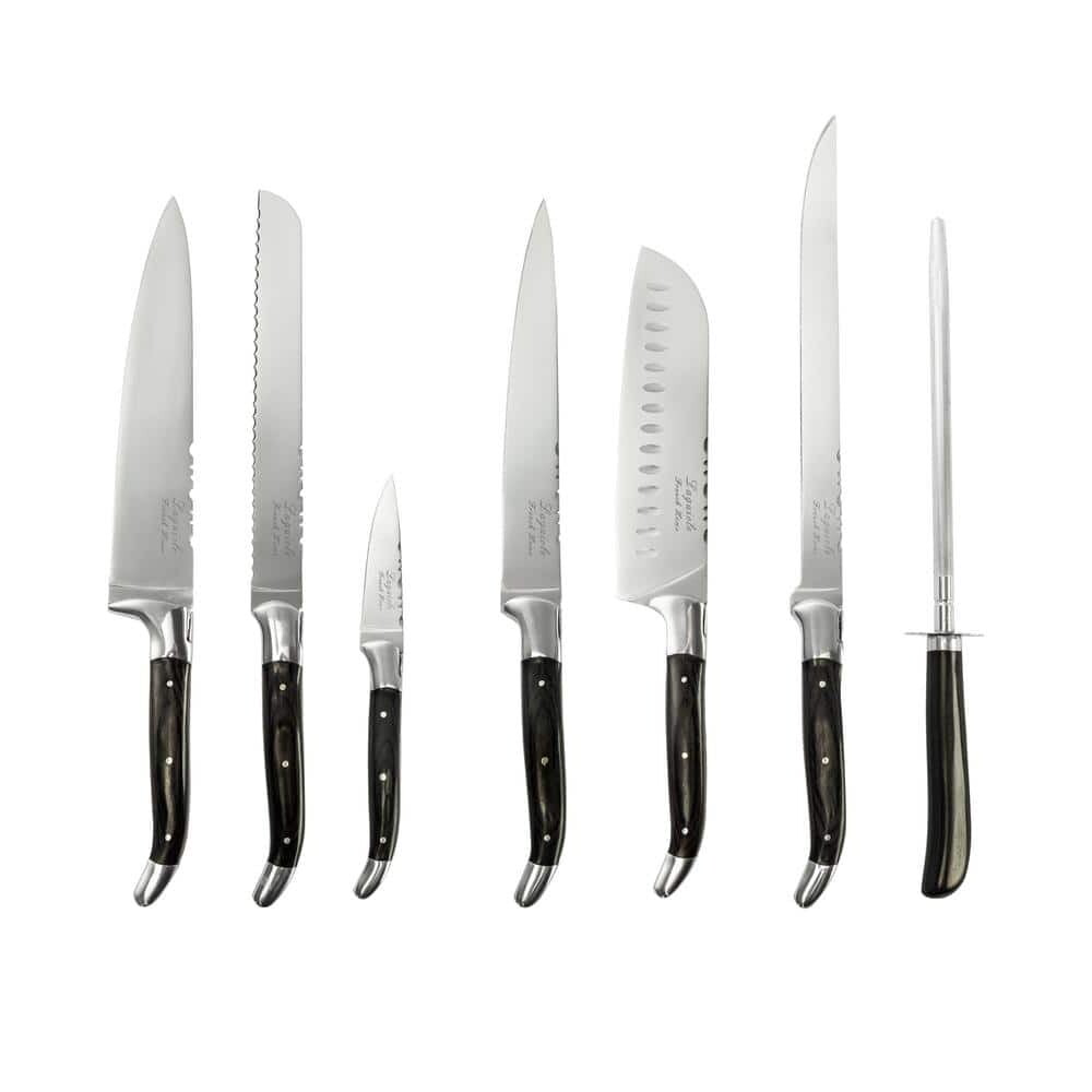 

Набор кухонных ножей Connoisseur Laguiole Black Pakkawood ZSP, 7 предметов