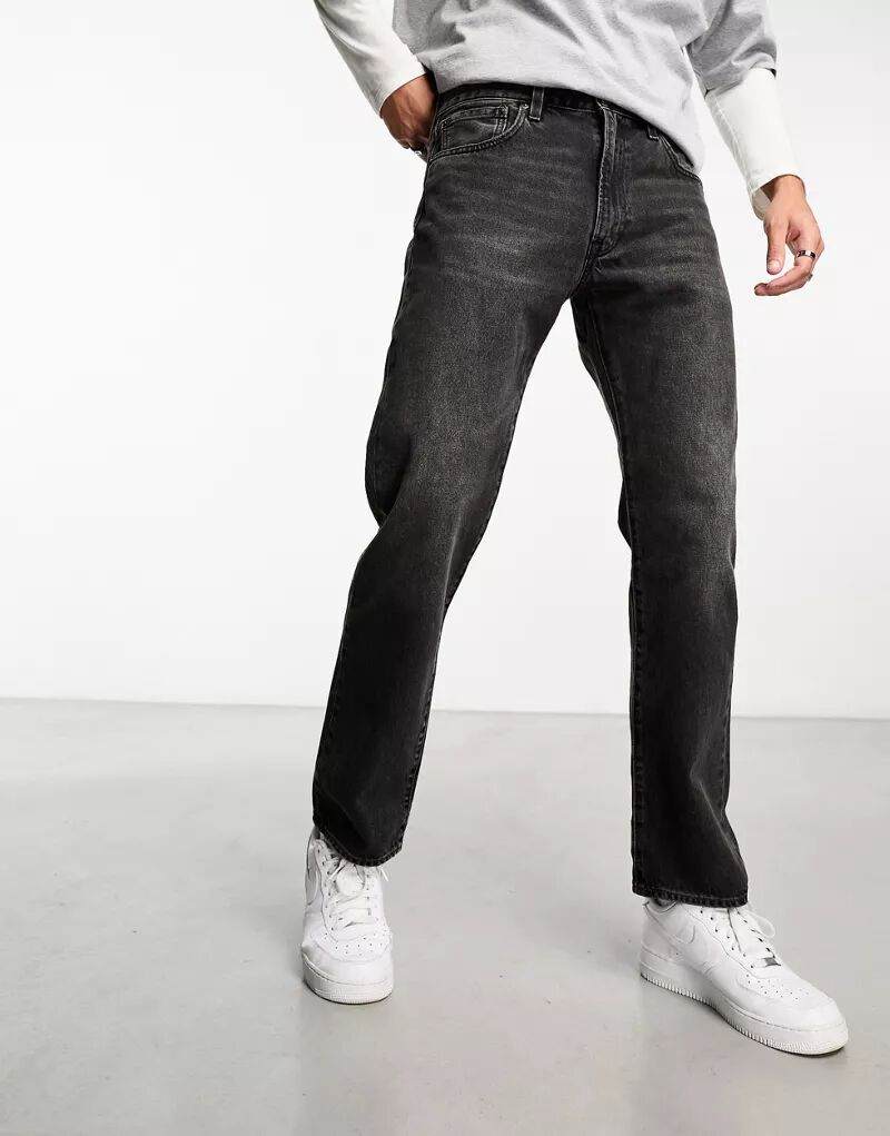 Черные укороченные джинсы прямого кроя Levi's 551z Authentic colour impressions gloss 003r98921