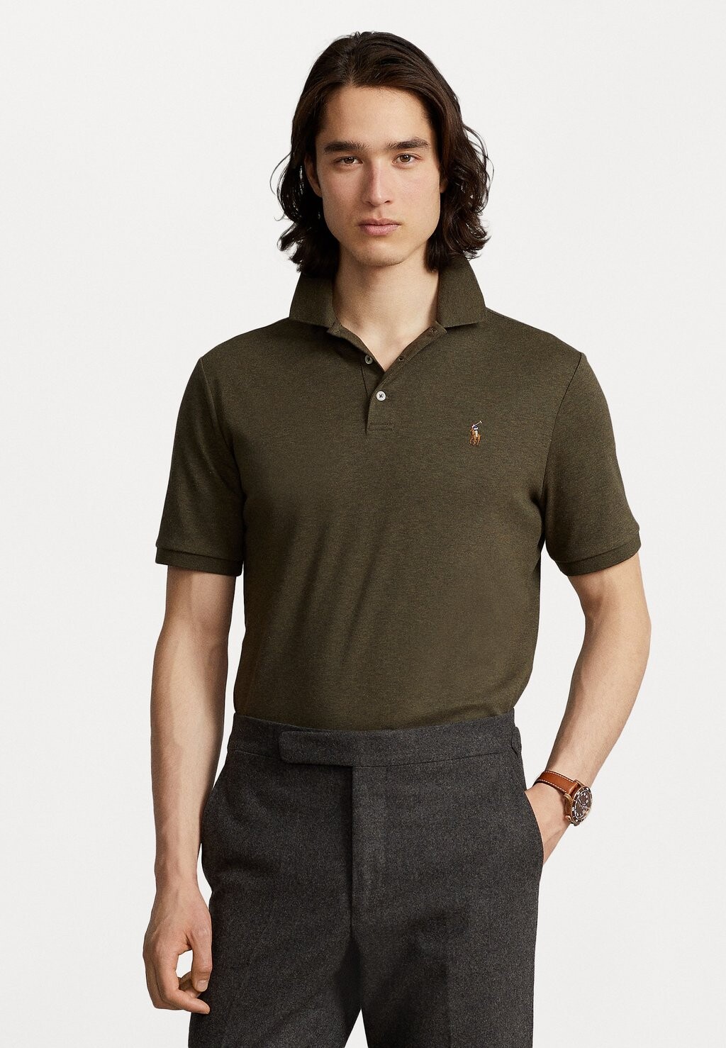 

Рубашка-поло КОРОТКИЙ РУКАВ Polo Ralph Lauren, оливковый вереск Wilson