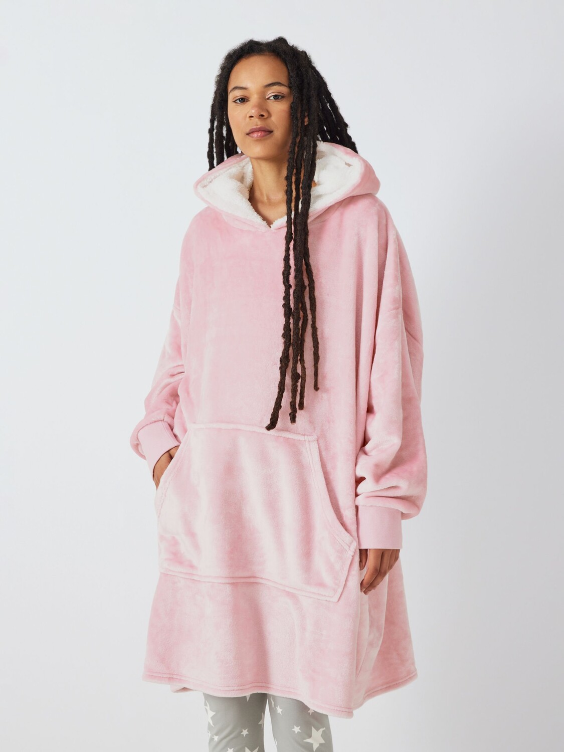 

Флисовая толстовка оверсайз John Lewis ANYDAY, розовый