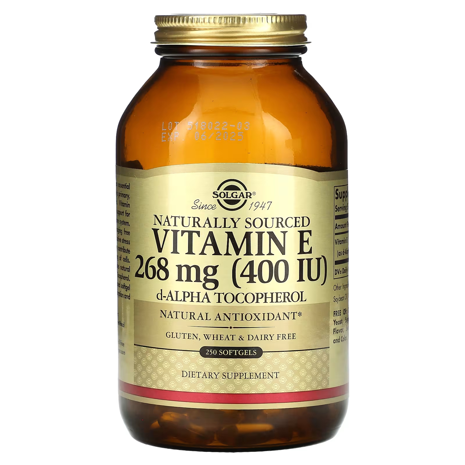 Витамин Е Solgar 268 мг цена и фото