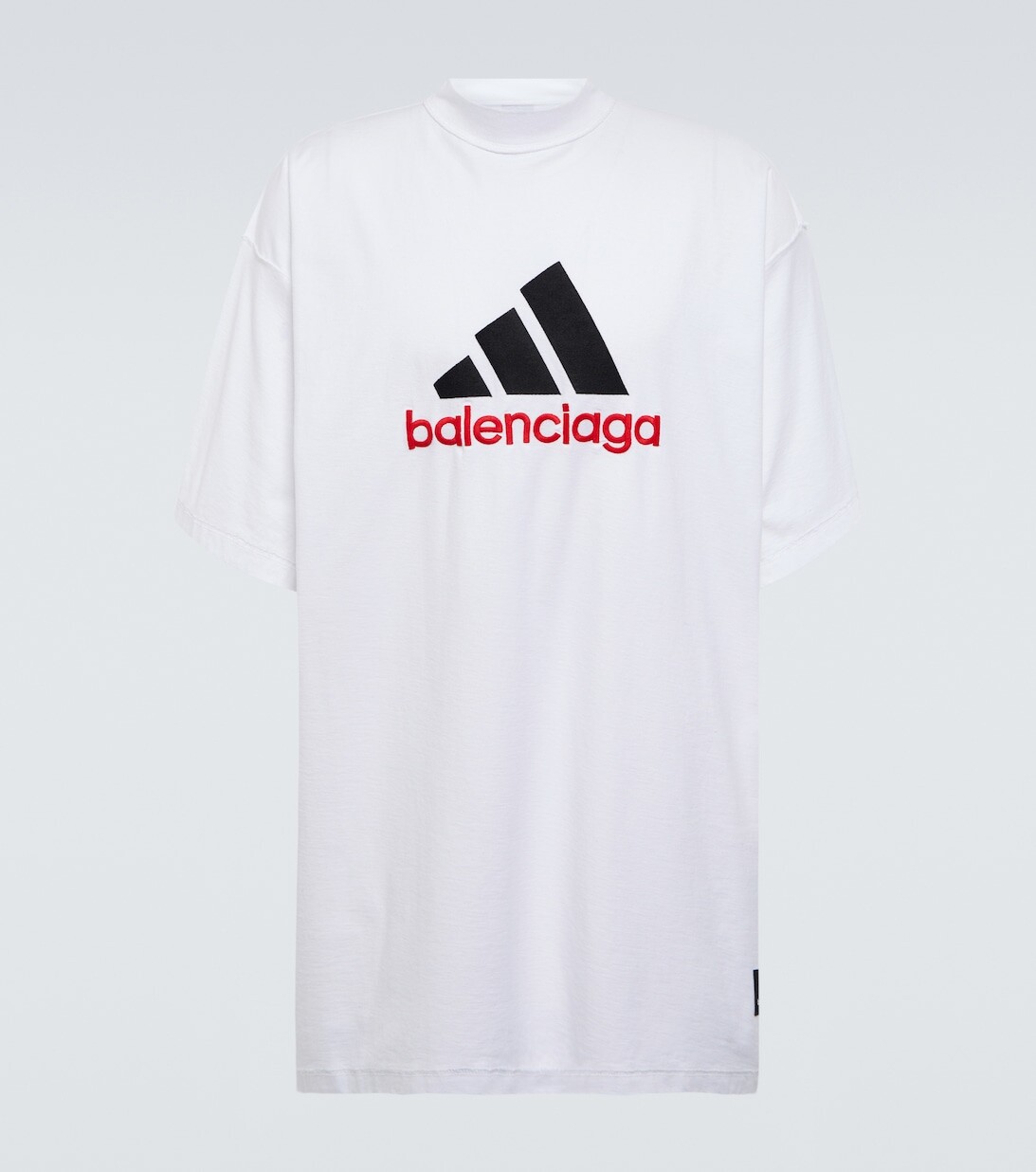 

Хлопковая футболка с логотипом из коллаборации с Adidas Balenciaga, белый