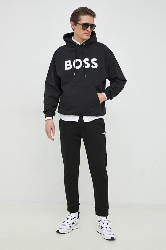 

Хлопковые спортивные брюки BOSS BOSS GREEN Boss Green, черный