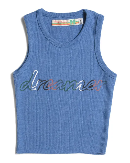 

Майка Dreamer в рубчик для больших девочек Vintage Havana, цвет Royal