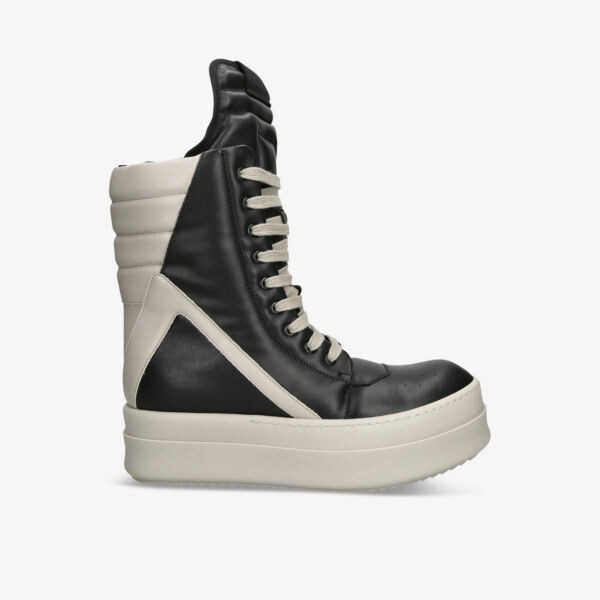 

Кроссовки Mega Geobasket из кожи с высоким берцем Rick Owens, черный