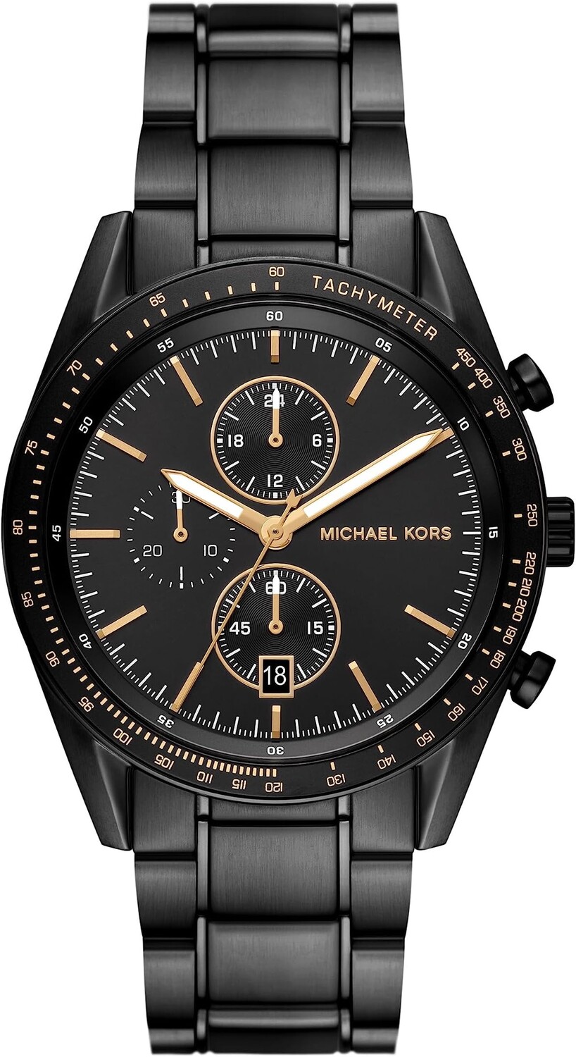 

Часы MK9113 - Accelerator Chronograph Stainless Steel Watch Michael Kors, черный