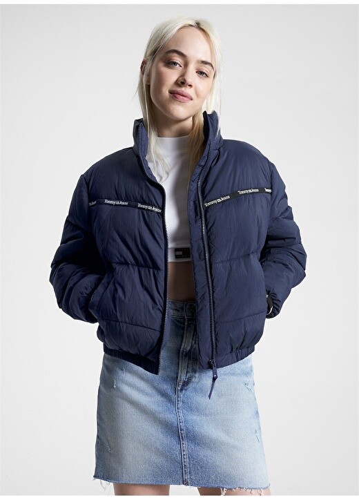 

Синее женское пальто Tommy Jeans, Синий
