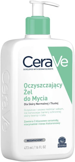 Очищающий гель для мытья лица и тела, 473 мл Cerave гель для ванны gel limpiador hidratante cerave 473 мл