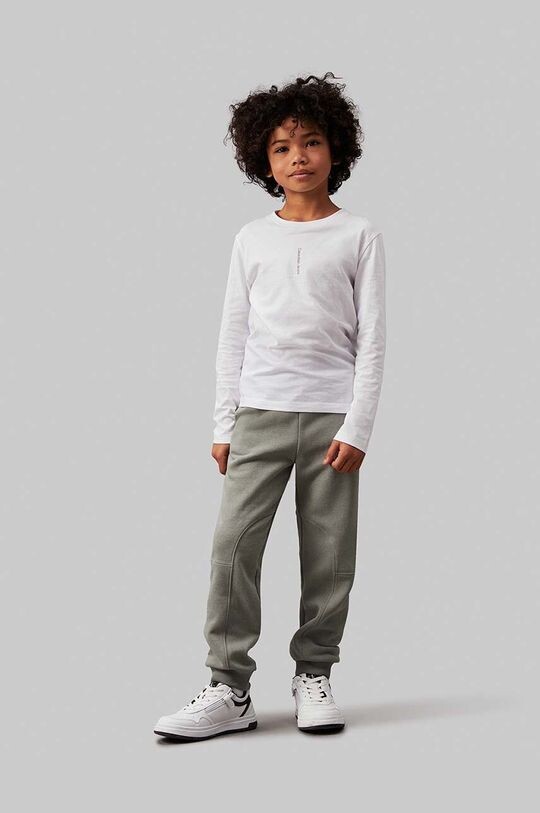 

Детские спортивные штаны FLEECE JOGGER Calvin Klein Jeans, зеленый