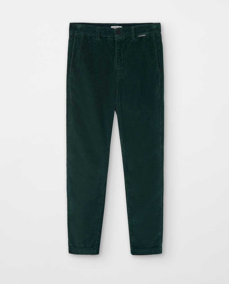 Мужские вельветовые брюки с боковыми карманами Loreak Mendian, зеленый
