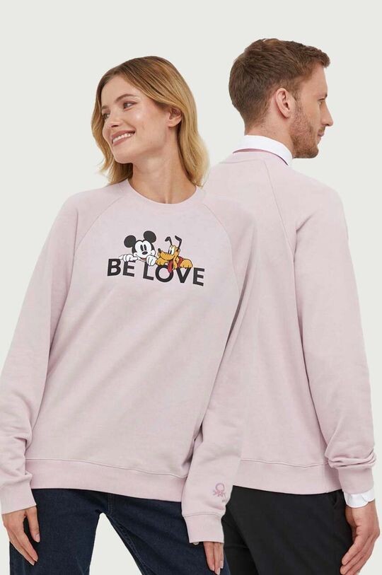 

Хлопковая толстовка x Disney United Colors of Benetton, розовый