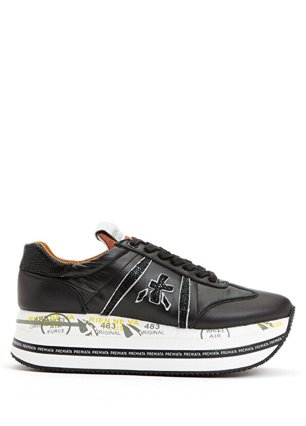 

Черные женские кожаные кроссовки beth Premiata, Черный