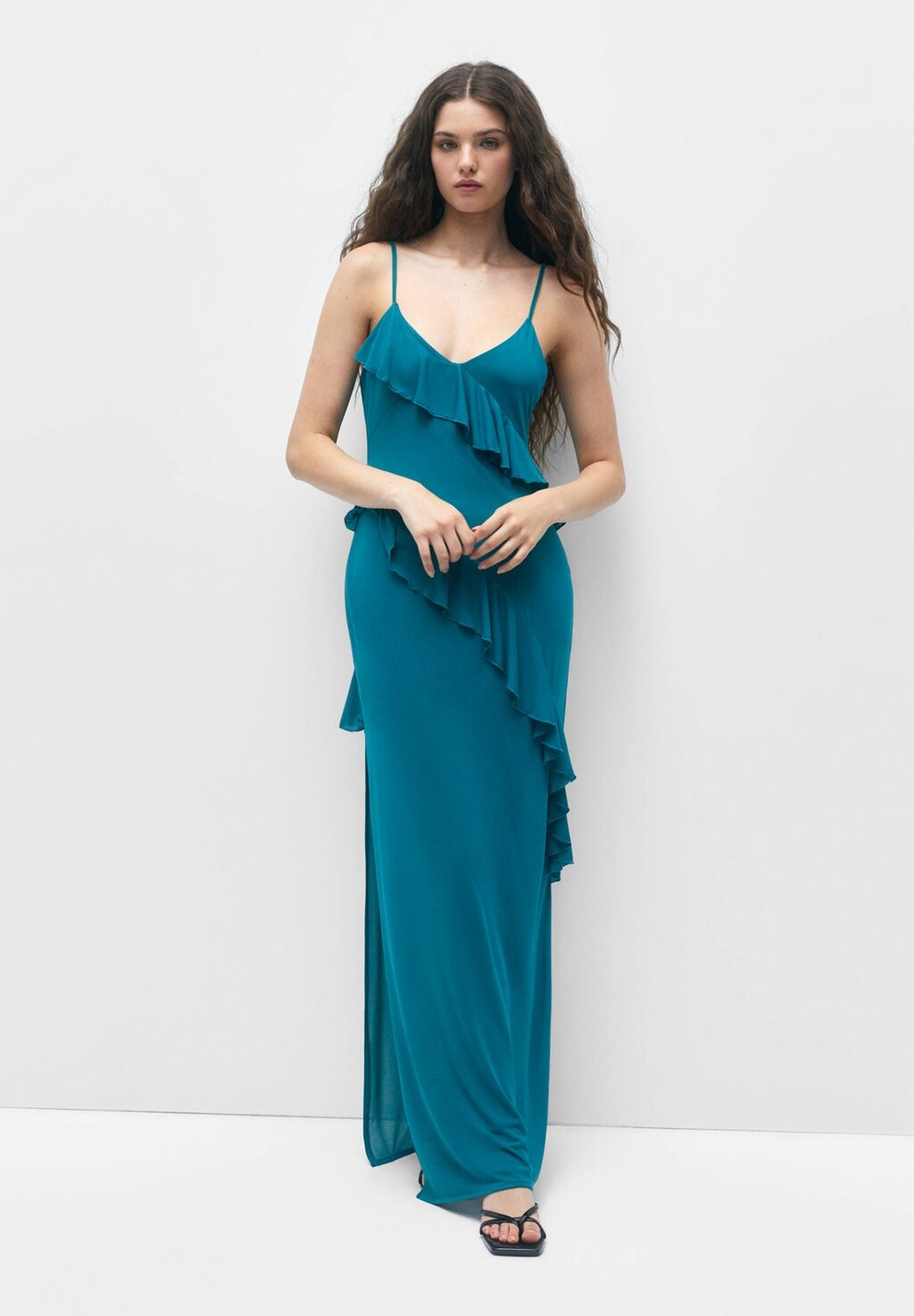 

Длинное платье PULL&BEAR, зеленый