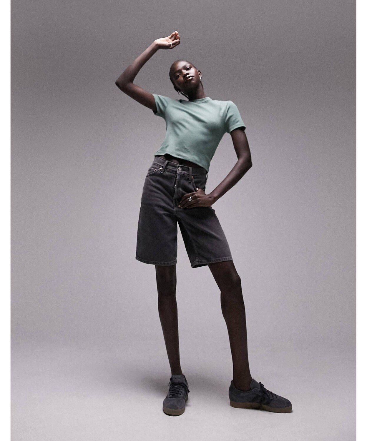 

Мятная повседневная футболка Topshop