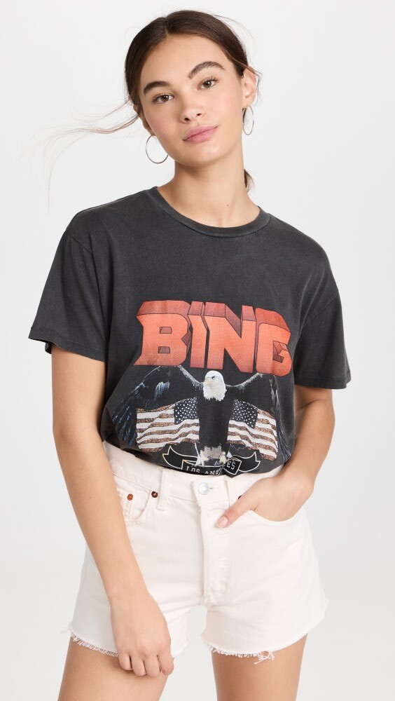 

Футболка ANINE BING Vintage Bing T, черный