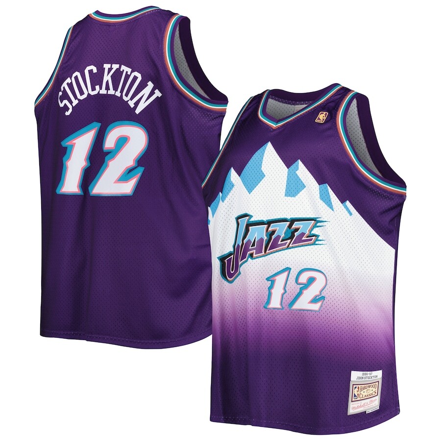 

Джерси Mitchell & Ness Utah Jazz, фиолетовый