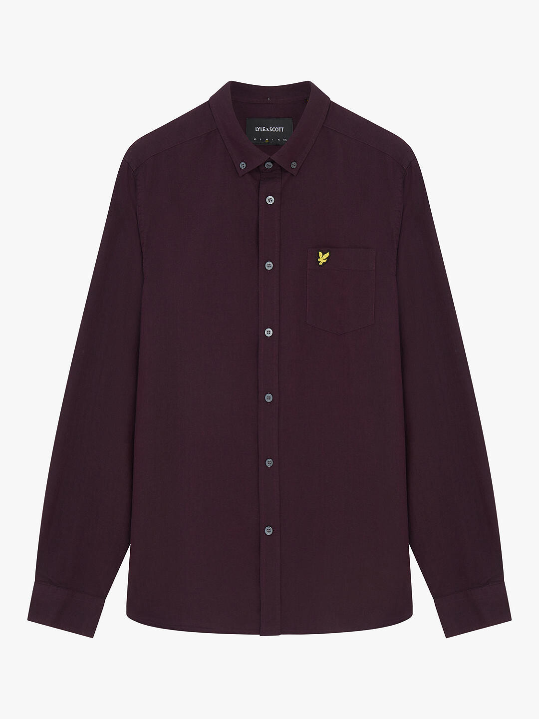 

Оксфордская рубашка обычного кроя Lyle & Scott, фиолетовая