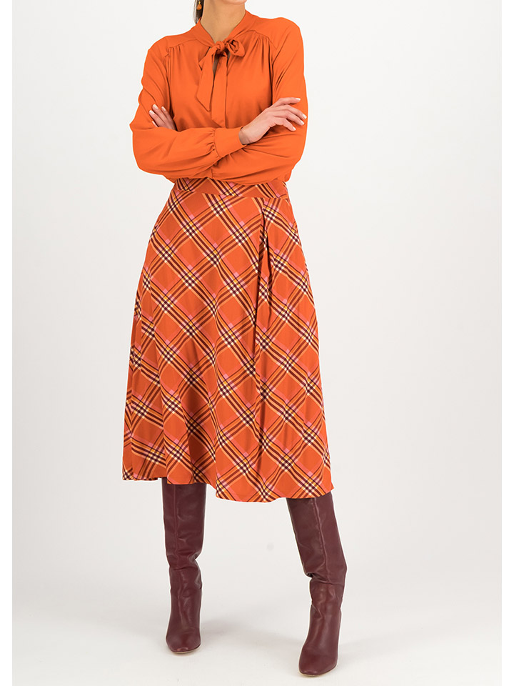 Длинная юбка Blutsgeschwister Flowtime, оранжевый фото