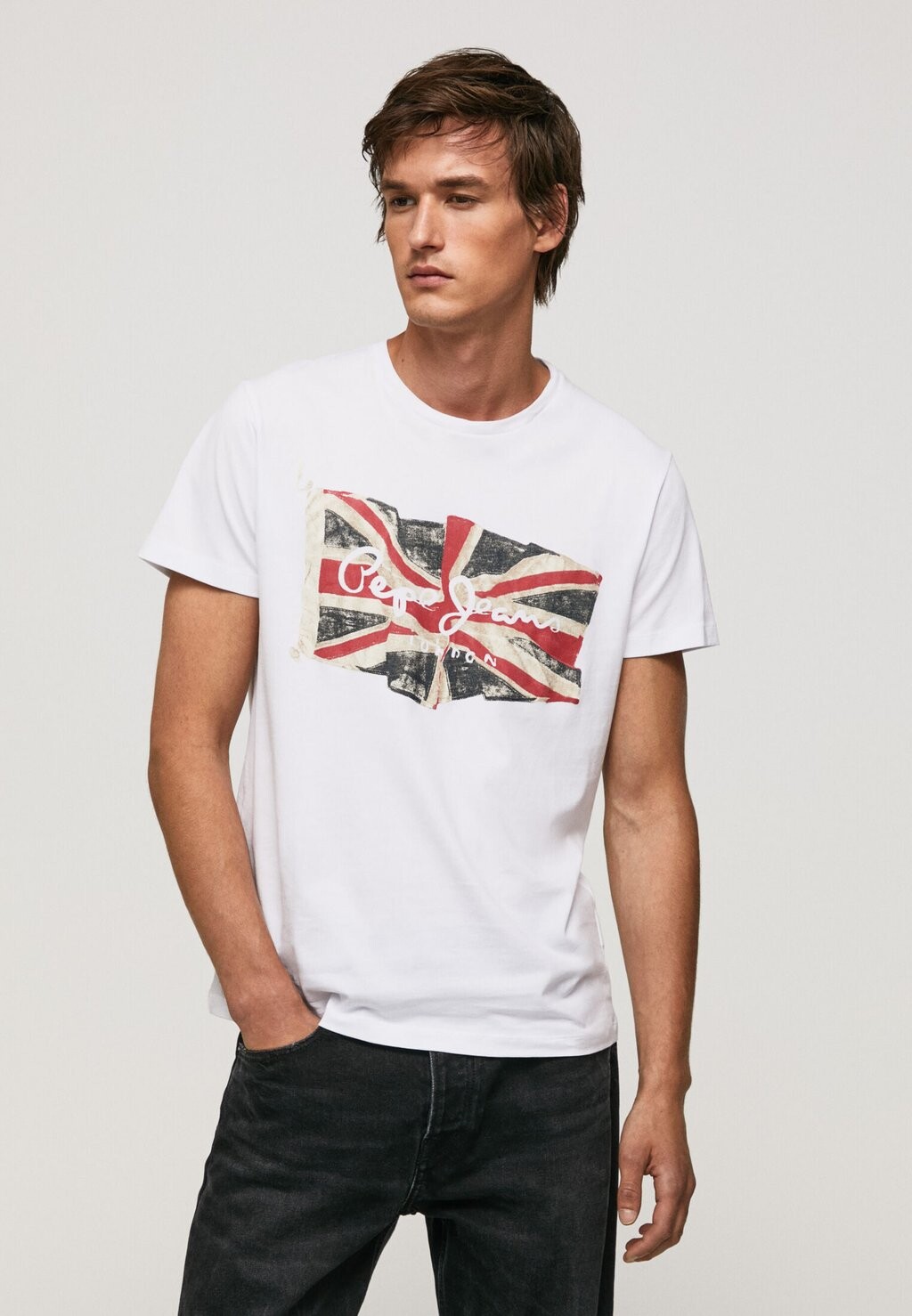 

Футболка с принтом Pepe Jeans, белый