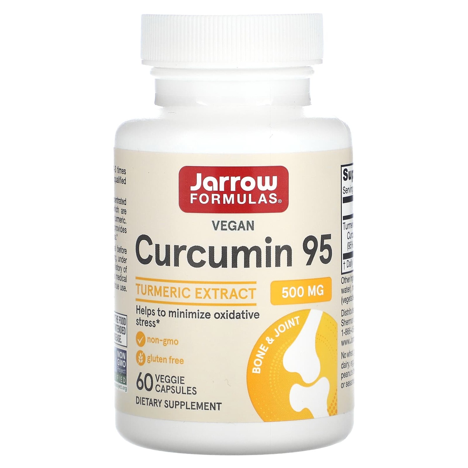 

Curcumin 95, экстракт куркумы, 500 мг, 60 растительных капсул, Jarrow Formulas