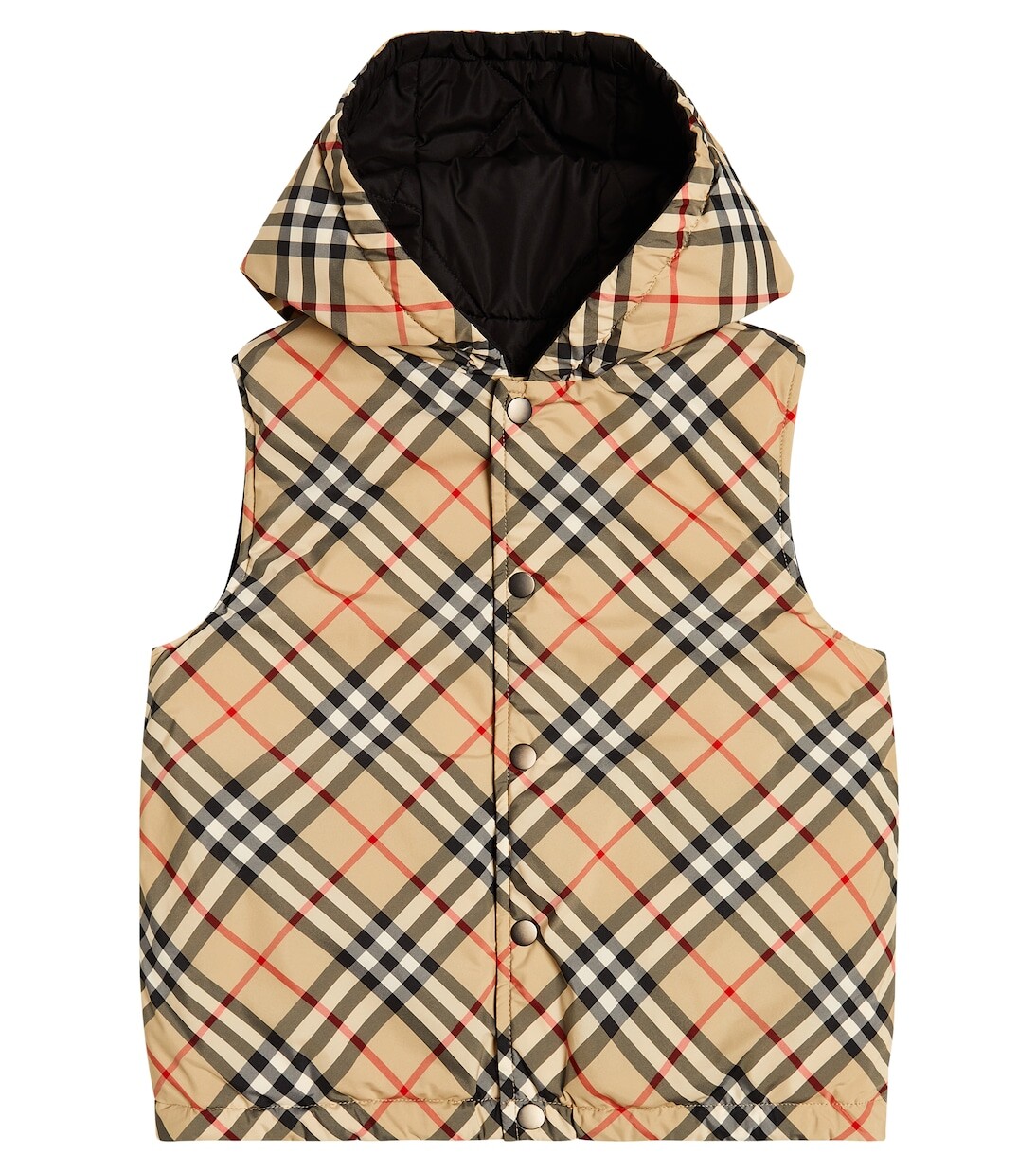

Двусторонний пуховик в клетку burberry check Burberry, бежевый